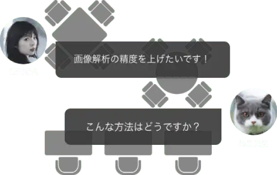 画像:オンラインで同期生と一緒に学習している様子